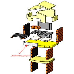 Ограничитель для угля,эл-т  №16 к Oasi/№22 к Assuan			